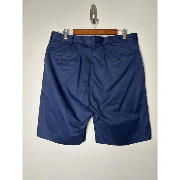 Ralph Lauren Polo Golf Men's Navy Blue Chino Shorts 36 Preppy Cotton Tailored - Picture 2 of 7